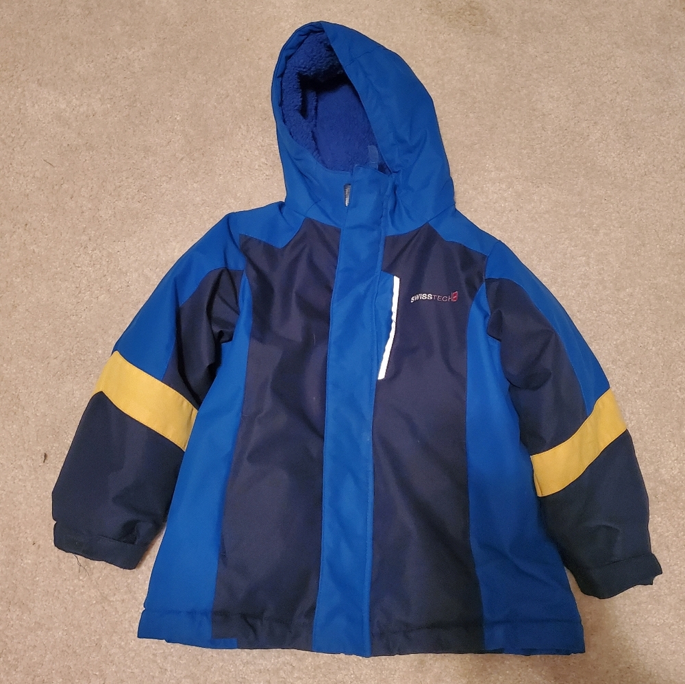 Blue Winter Coat with Inner Jacket